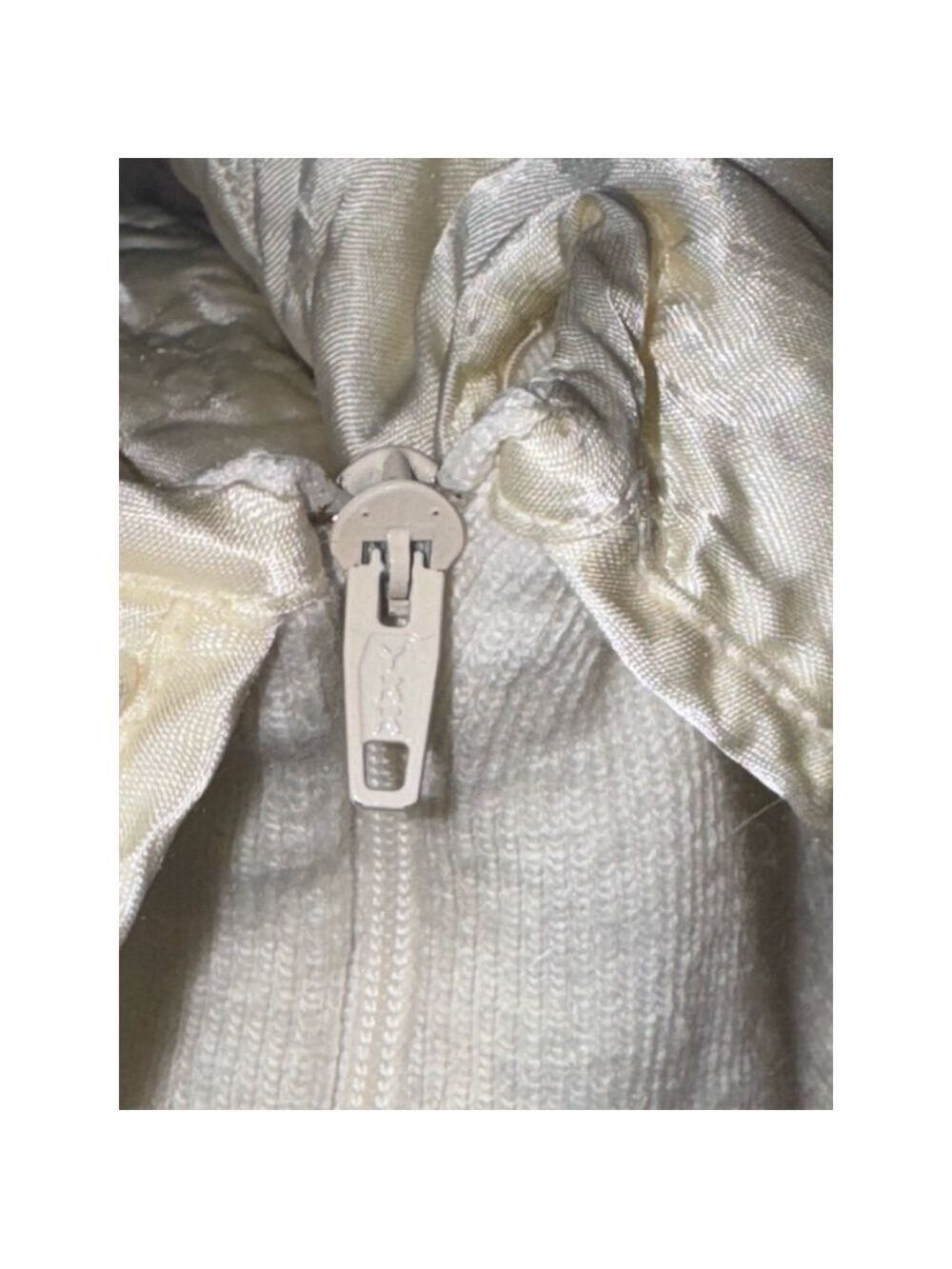 Vintage sweater baby dress square satin collar embroidered sweater dress 24 mon￼ - Picture 7 of 12
